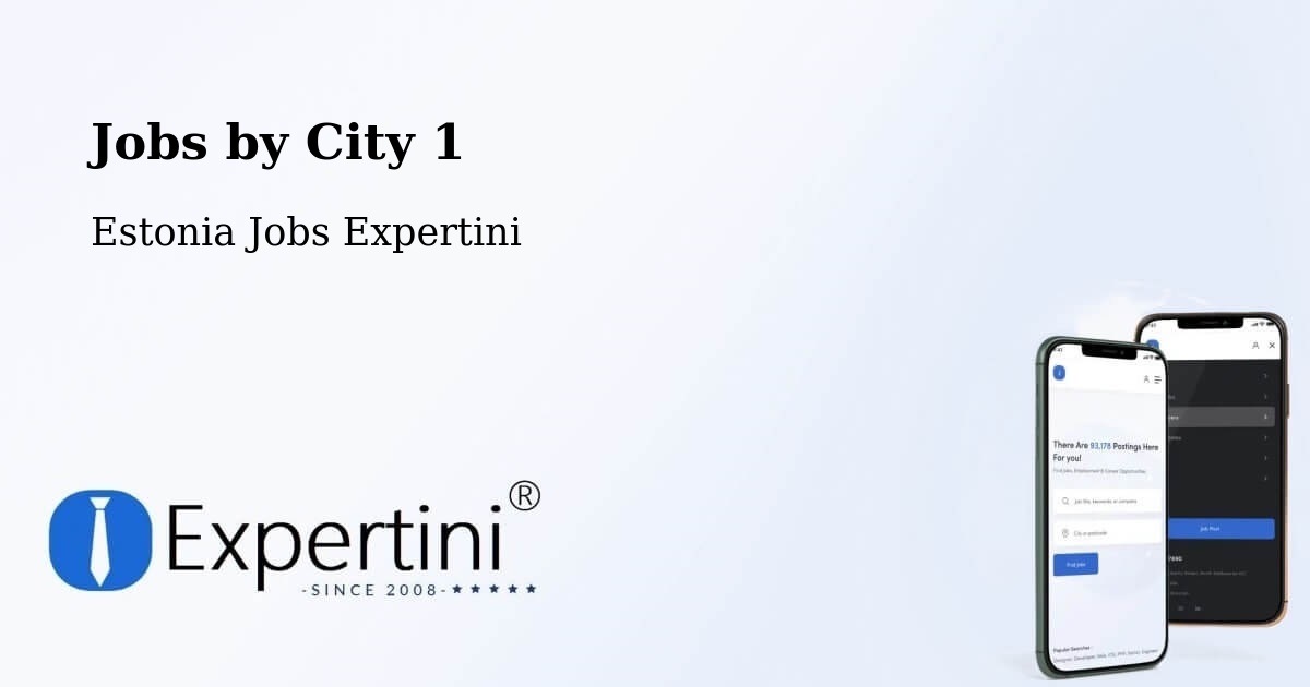 City Jobs in Estonia - Expertini